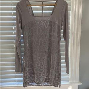 Free People sheer mini dress